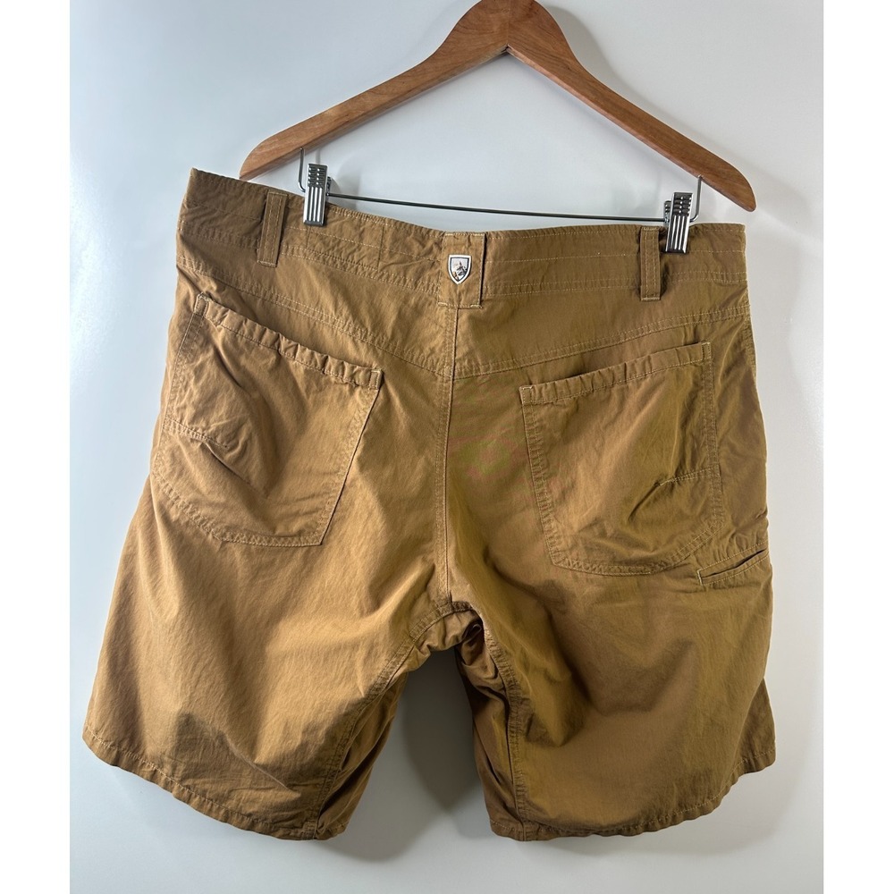 KUHL Shorts Mens 38 Tan Khaki Cotton Nylon Outdoor Hiking Utility Casual 10.5" - Picture 14 of 16